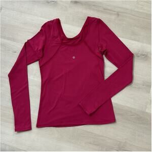 Lululemon Athletic Top Long Sleeve Pink No Tags Womens Size M Crewneck